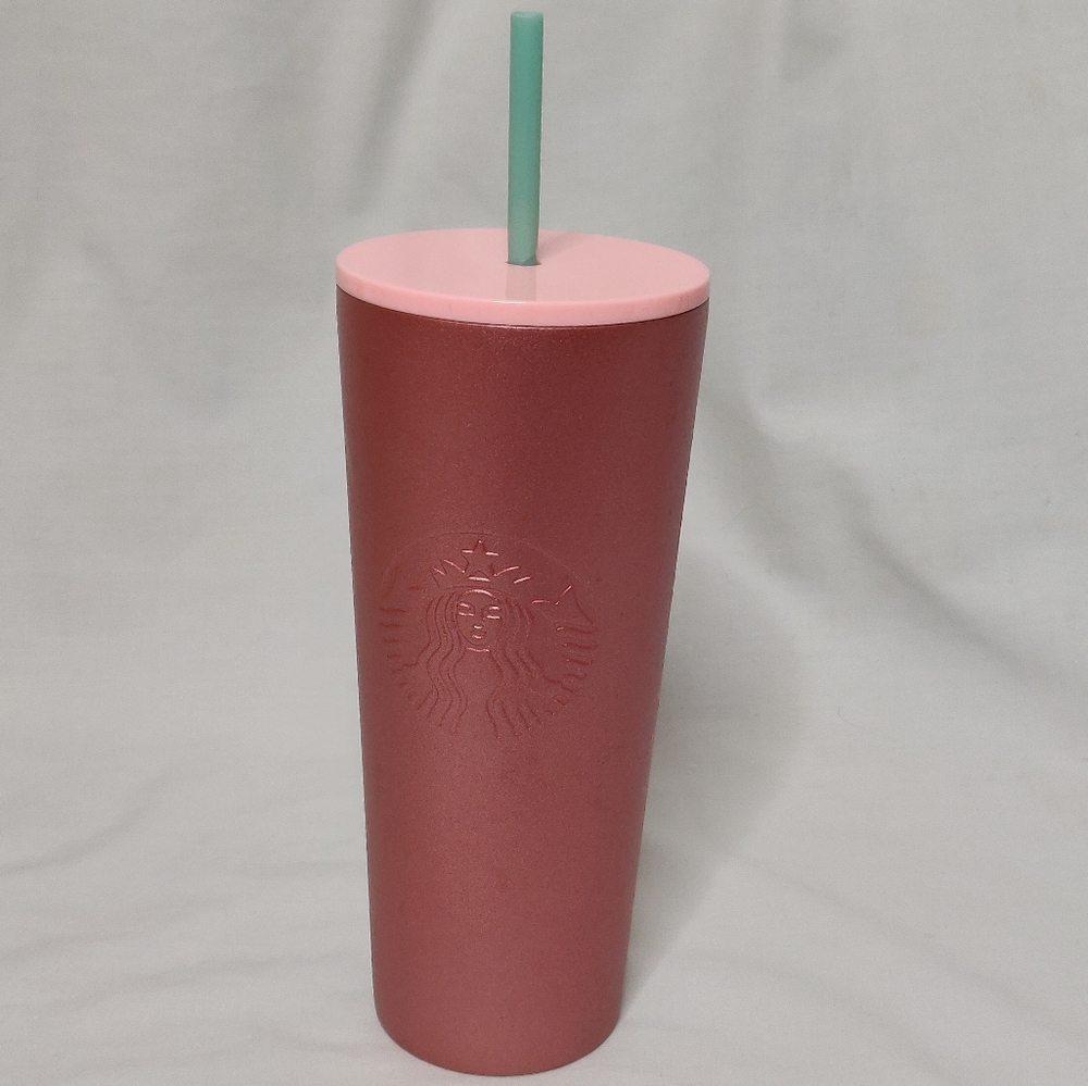 Starbucks 2019 Holiday Pink Stainless Steel Venti Tumbler